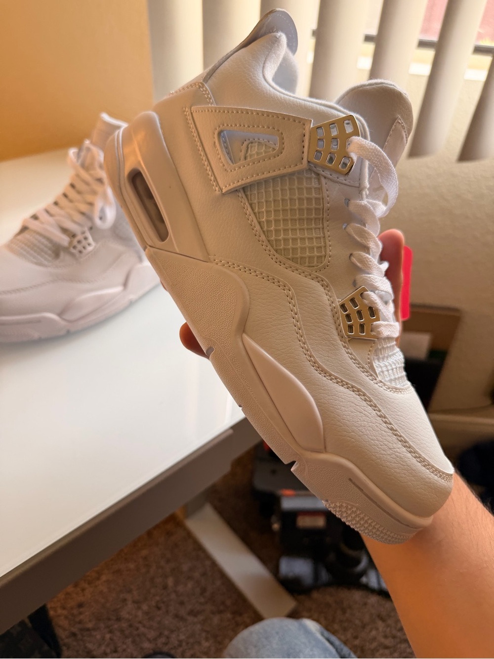Air Jordan 4 Retro Pure Money Sneakers - Picture 5 of 7